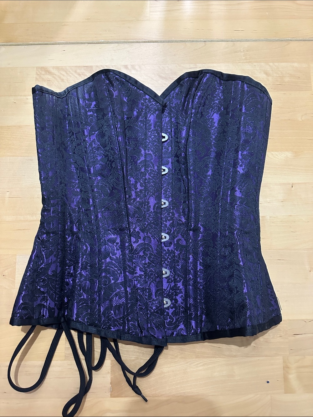 Corset Story Black and Purple Waist Cincher for Women